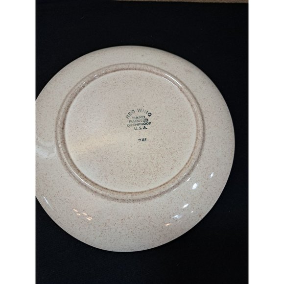 Red Wing Tampico Watermelon Mid Century Vintage Dinner Plates - Picture 3 of 3